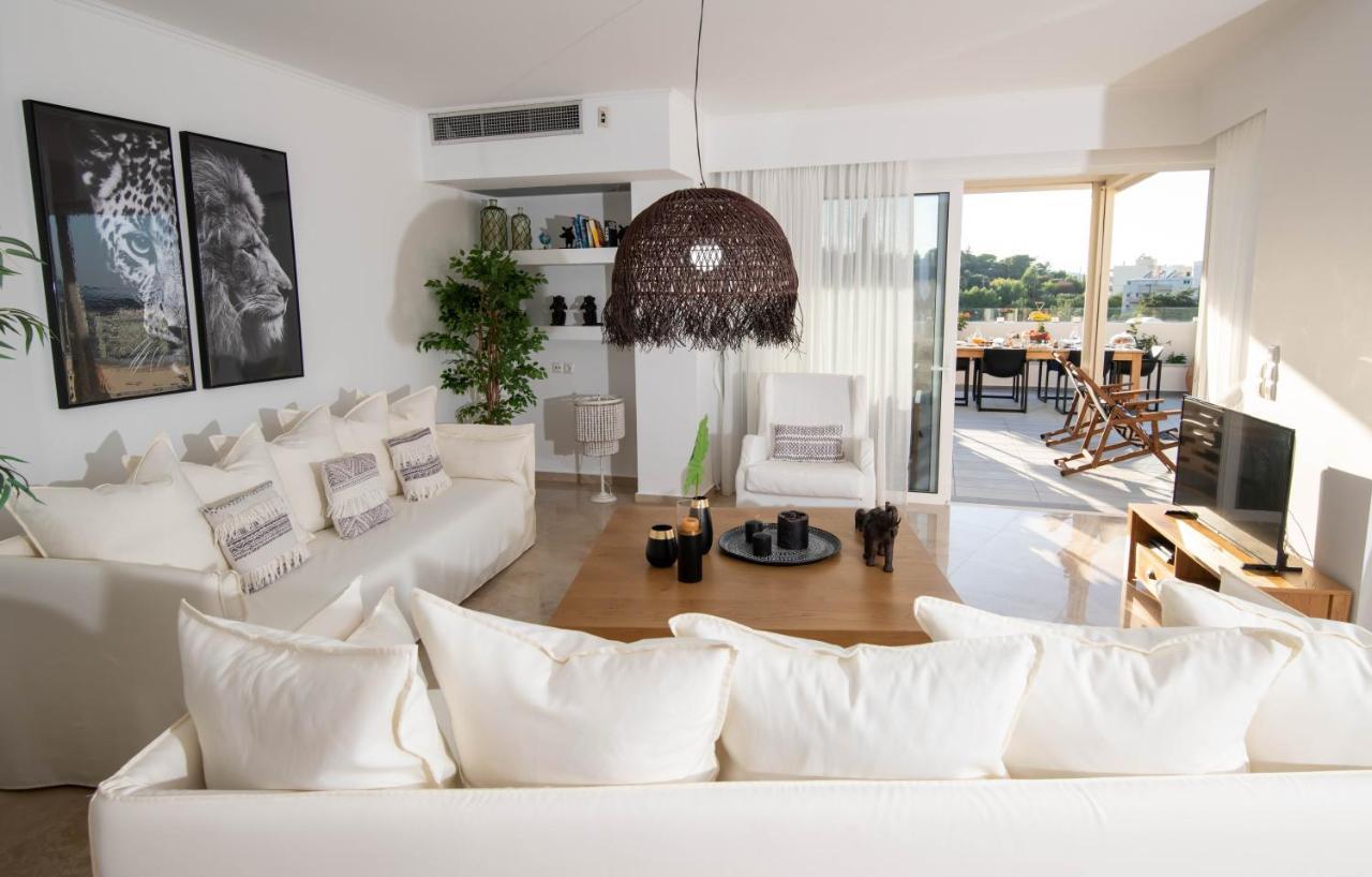 Helen Luxury Holiday House With Sea View Ретимно Екстериор снимка